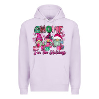 Lilac gnome for the holidays Premium Hoodie - Zillion Design Studio