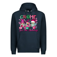 Navy gnome for the holidays Premium Hoodie - Zillion Design Studio