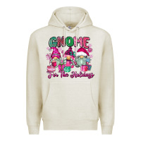 Oatmeal Heather gnome for the holidays Premium Hoodie - Zillion Design Studio