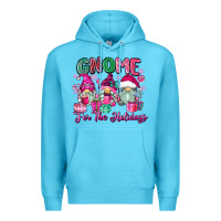Ocean Blue gnome for the holidays Premium Hoodie - Zillion Design Studio