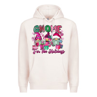 Pale Pink gnome for the holidays Premium Hoodie - Zillion Design Studio