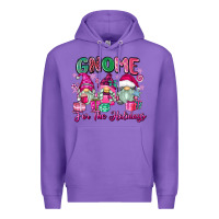 Purple gnome for the holidays Premium Hoodie - Zillion Design Studio