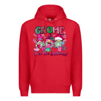 Red gnome for the holidays Premium Hoodie - Zillion Design Studio