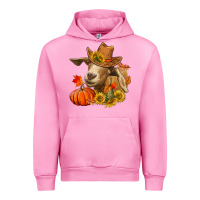 Fuchsia Pink Fall Goat Urban Hoodie - RanaPortraitStore
