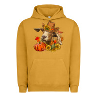 Pigment Peanut Butter Fall Goat Urban Hoodie - RanaPortraitStore