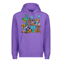 Purple true love Premium Hoodie - texasbilliewilder