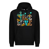 Black true love Premium Hoodie - texasbilliewilder
