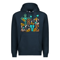 Navy true love Premium Hoodie - texasbilliewilder
