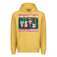 Antique Gold teacher coffee cups Premium Hoodie - AdoDesignShop