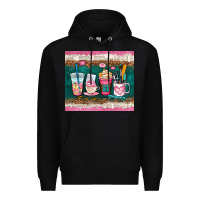 Black teacher coffee cups Premium Hoodie - AdoDesignShop