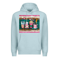 Blue Mist teacher coffee cups Premium Hoodie - AdoDesignShop