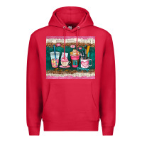 Cardinal teacher coffee cups Premium Hoodie - AdoDesignShop