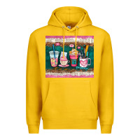 Lemon teacher coffee cups Premium Hoodie - AdoDesignShop