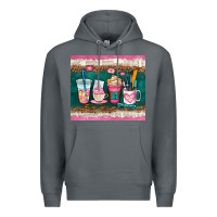 Rock teacher coffee cups Premium Hoodie - AdoDesignShop
