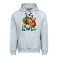 Heather Grey Happy Fall Y'all Pumpkins Urban Hoodie - RanaPortraitStore
