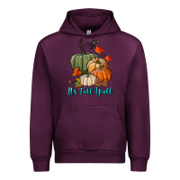 Mauve Wine Happy Fall Y'all Pumpkins Urban Hoodie - RanaPortraitStore