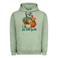 Pigment Oil Green Happy Fall Y'all Pumpkins Urban Hoodie - RanaPortraitStore