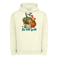 Pigment Pistachio Happy Fall Y'all Pumpkins Urban Hoodie - RanaPortraitStore