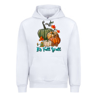 White Happy Fall Y'all Pumpkins Urban Hoodie - RanaPortraitStore