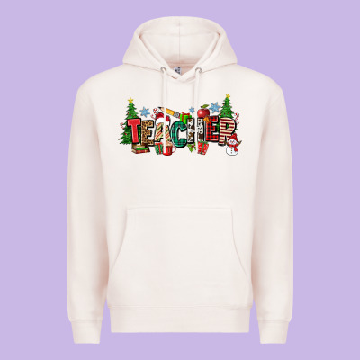 Christmas Teacher Premium Hoodie Designed By Zillion Design Studio