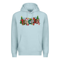 Blue Mist Christmas teacher Premium Hoodie - Zillion Design Studio