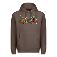 Coffee Christmas teacher Premium Hoodie - Zillion Design Studio