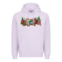 Lilac Christmas teacher Premium Hoodie - Zillion Design Studio