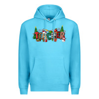 Ocean Blue Christmas teacher Premium Hoodie - Zillion Design Studio