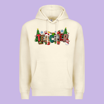 Christmas Teacher Premium Hoodie Designed By Zillion Design Studio