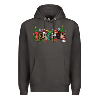 Smoke Christmas teacher Premium Hoodie - Zillion Design Studio