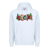 White Christmas teacher Premium Hoodie - Zillion Design Studio