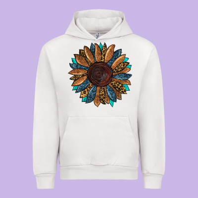 Urban Hoodie Fall Tooled Leather Sunflower