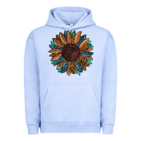 Pigment Grape Ice Fall Tooled Leather Sunflower Urban Hoodie - RanaPortraitStore