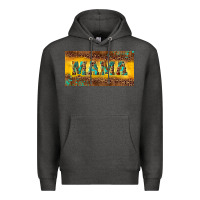 Charcoal Heather Mama with gemstone Premium Hoodie - RanaPortraitStore