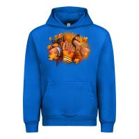 Cobalt Fall sneaker and heel afro woman Urban Hoodie - RanaPortraitStore