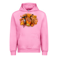 Fuchsia Pink Fall sneaker and heel afro woman Urban Hoodie - RanaPortraitStore