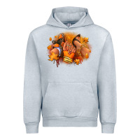Heather Grey Fall sneaker and heel afro woman Urban Hoodie - RanaPortraitStore