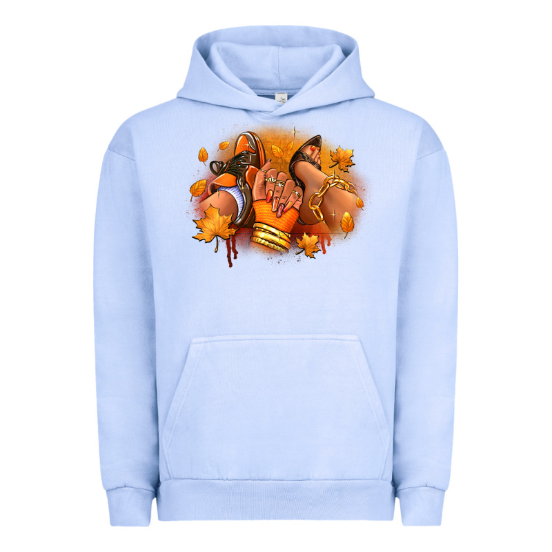 Fall Sneaker And Heel Afro Woman Urban Hoodie by RanaPortraitStore | Teevron