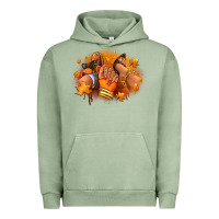 Pigment Oil Green Fall sneaker and heel afro woman Urban Hoodie - RanaPortraitStore