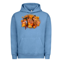 Pigment Pebble Blue Fall sneaker and heel afro woman Urban Hoodie - RanaPortraitStore