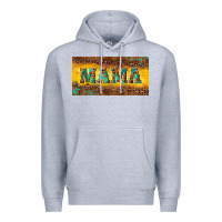 Heather Grey Mama with gemstone Premium Hoodie - RanaPortraitStore