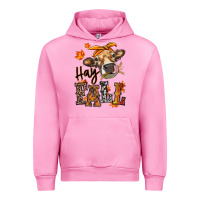 Fuchsia Pink Hay Fall heifer Urban Hoodie - RanaPortraitStore