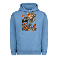 Pigment Pebble Blue Hay Fall heifer Urban Hoodie - RanaPortraitStore