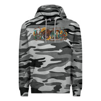Slate Camo Mama with highland cow Premium Hoodie - RanaPortraitStore