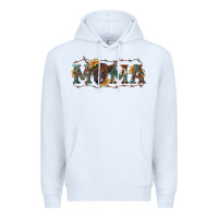 White Mama with highland cow Premium Hoodie - RanaPortraitStore