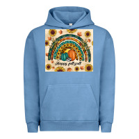 Pigment Pebble Blue Happy Fall y'all Urban Hoodie - RanaPortraitStore