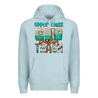 Blue Mist upper class trailer trash Premium Hoodie - texasbilliewilder