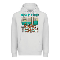 Dove Grey upper class trailer trash Premium Hoodie - texasbilliewilder