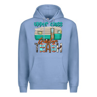 Colony Blue upper class trailer trash Premium Hoodie - texasbilliewilder