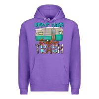 Purple upper class trailer trash Premium Hoodie - texasbilliewilder
